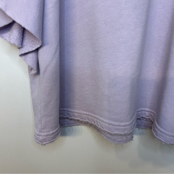 Michael Stars Ariana Flutter Sleeve Top in Pale Lilac Purple, Size Medium - Picture 5 of 9